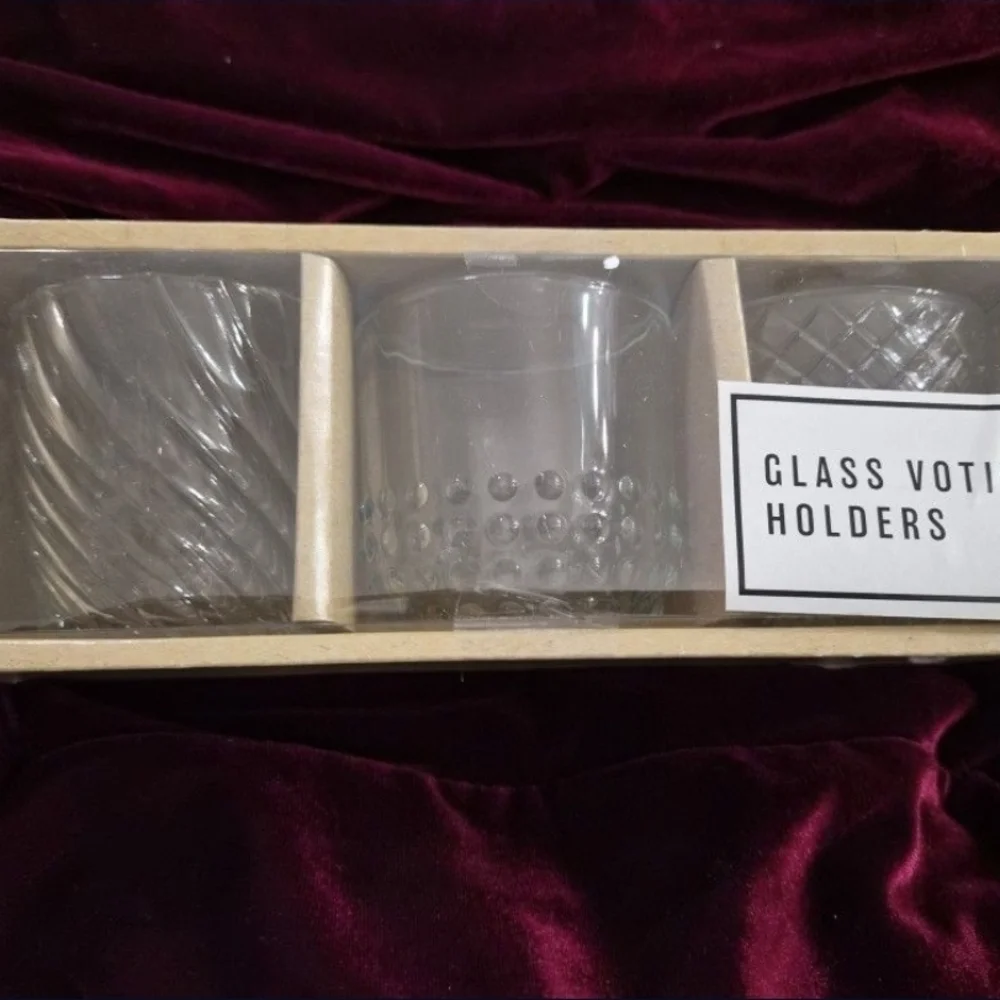 15 Clear Votive Candle Holders
